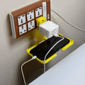 Mobile Charging Wall Holder – Secure Socket Fit, Yellow | PHOBIA