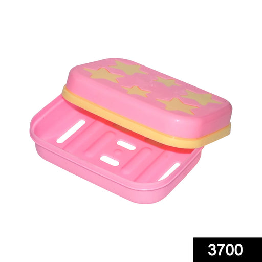 3700 Star Shaped Self Design Soap Case Holder for Bathroom DeoDap