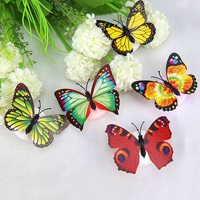 6278 The Butterfly 3D Night Lamp Comes with 3D Illusion Design Suitable for Drawing Room, Lobby. DeoDap