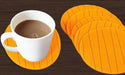 129 6 pcs Useful Round Shape Plain Silicone Cup Mat Coaster Drinking Tea Coffee Mug Wine Mat for Home DeoDap
