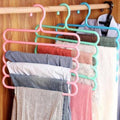 Space Saving Hanger – 5-Layer Multipurpose Plastic | GlimmerHome