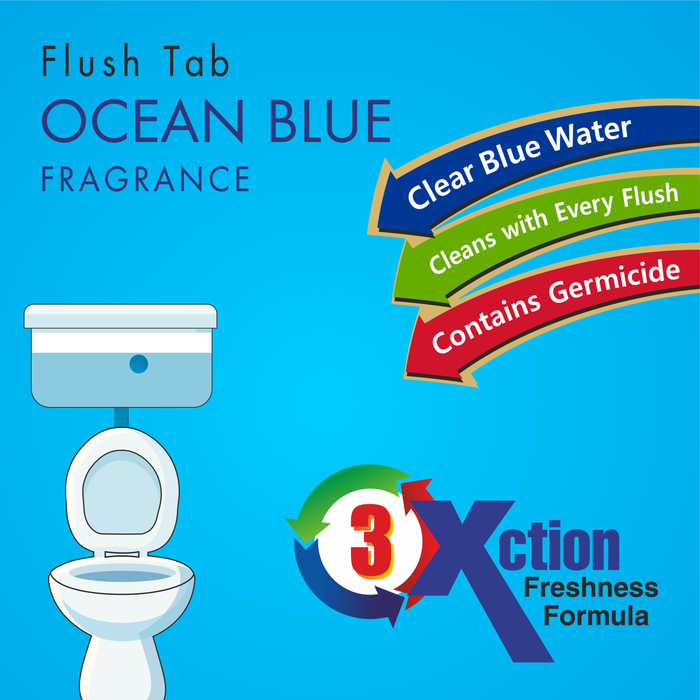 1325 Toilet Cleaner Flush Tab (Ocean Blue) - 50 Gram DeoDap