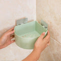 Self Adhesive Corner Shelf – Bathroom Kitchen Storage | Mist & Relax
