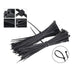 3139 6Inch Nylon Self Locking Cable Ties, Heavy Duty Strong Zip Wire Tie. Pack of 100 - Black. DeoDap