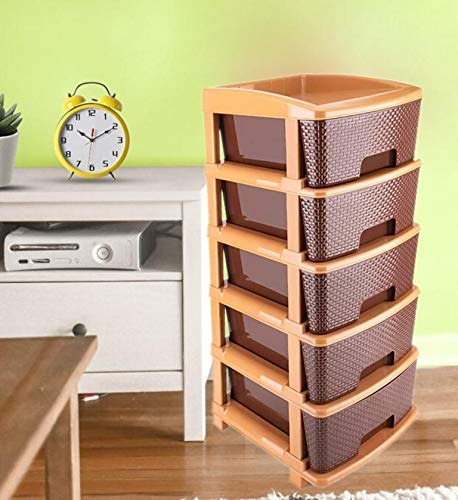 1151 5tier Plastic Modular Drawer System For Multiple