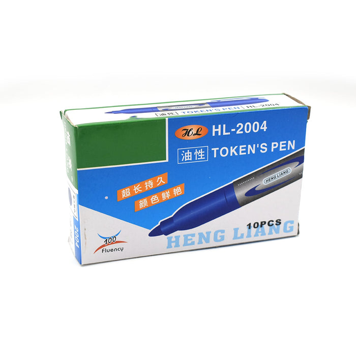 9012 10Pc Blue Marker and pen used in studies and teaching white boards in schools and institutes for students. DeoDap