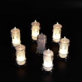 Melted Design Flameless Candles – Set of 12 for Diwali | Indo Glow