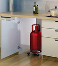 Gas Cylinder Trolley – Stainless Steel with Heavy-Duty Wheels | Indo Glow