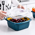 Double Layer Food Drainer – Collapsible Washing Basket | Vastate