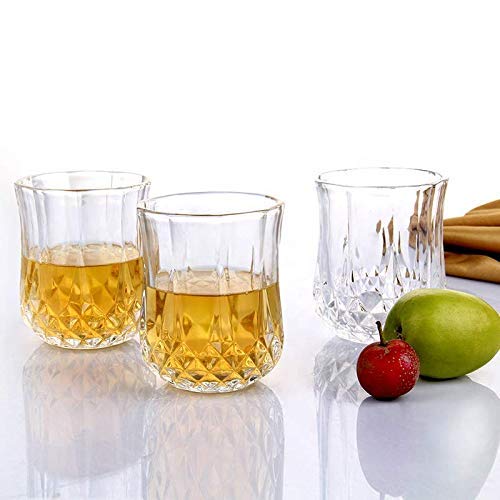 Transparent unbreakable plastic glasses set