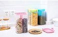2146 Plastic 2 Sections Air Tight Transparent Food Grain Cereal Storage Container (2 ltr) (With Box) DeoDap