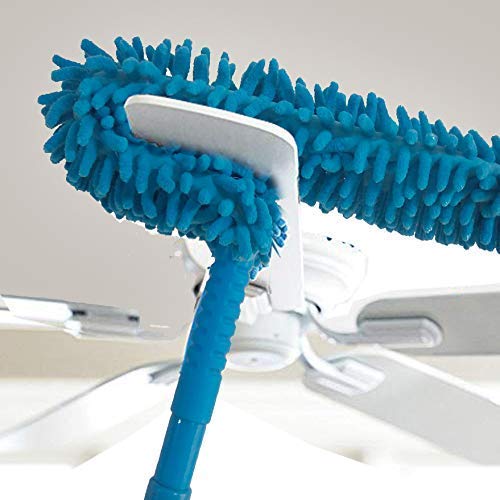 Microfiber cleaning duster for fans