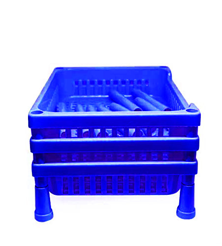 Three-piece plastic rack organizer for versatile storage