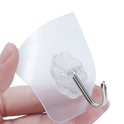 1689 Multipurpose Strong Small Stainless Steel Adhesive Wall Hooks DeoDap