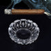 4066 paricutin Glass Crystal Quality Cigar Cigarette Ashtray Round Tabletop for Home Office Indoor Outdoor Home Decor DeoDap