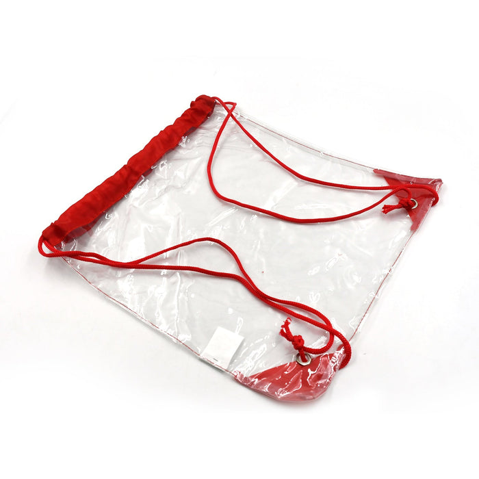 Plastic Waterproof Pouch Transparent Stadium Bags Clear String Bag for Gym Concert Travel Beach Swimming Sport