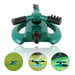 1677 3 Arm 360Â° Sector Rotating Water Sprinkler Garden Pipe Hose Irrigation Yard DeoDap