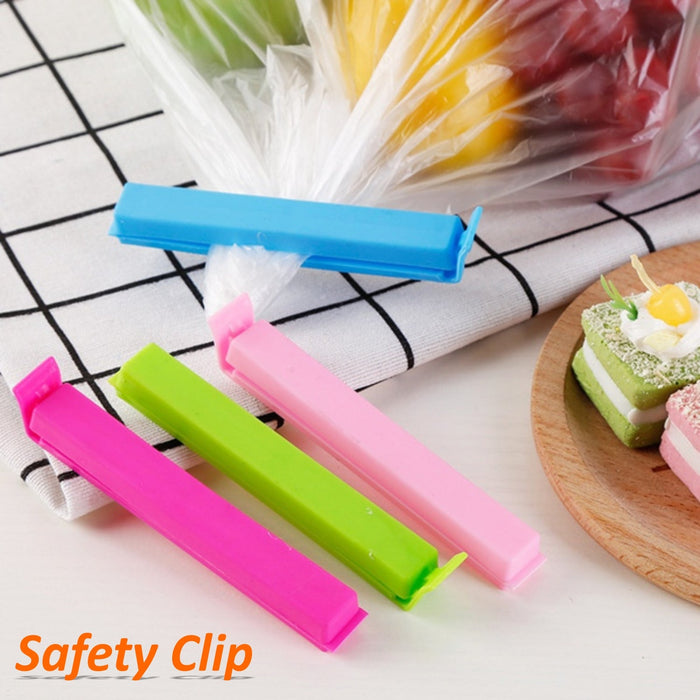 7028 Multipurpose Food Snack Plastic Bag Clip Sealer (Multicolor) -18pc DeoDap