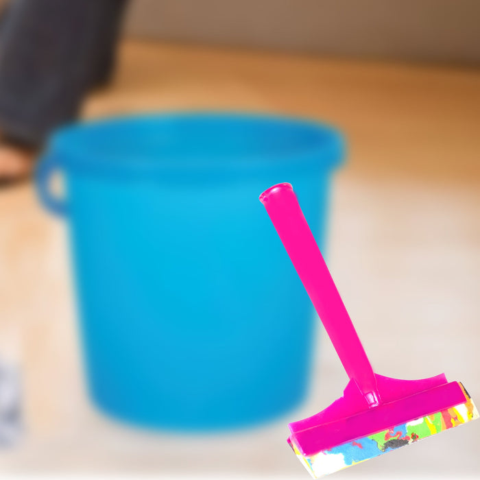 3432 Premium Quality Foam Plastic Handle Bathroom Floor Cleaning Wiper DeoDap