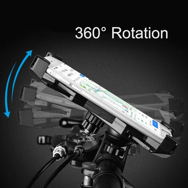 1456 Bike Phone Mount Anti Shake and Stable Cradle Clamp with 360Ã‚Â° Rotation DeoDap