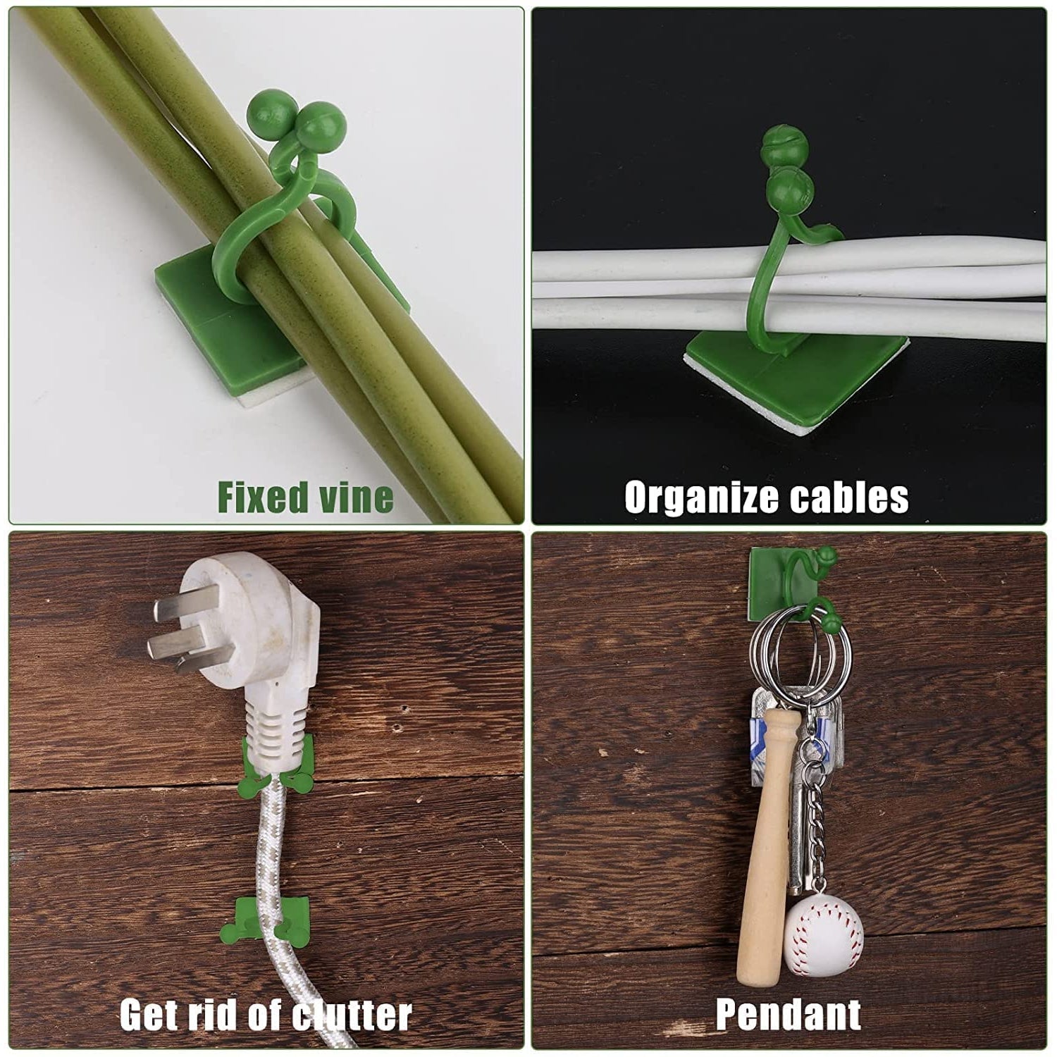 Vine plant fixing clips