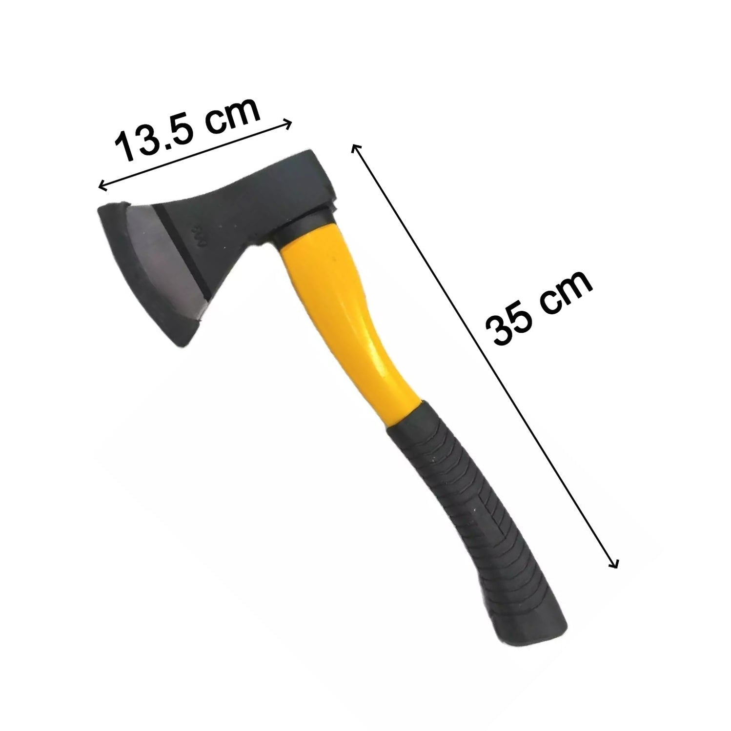 0651 Fiberglas's Body Rubberised Handle Wood Cutting Axe — DeoDap