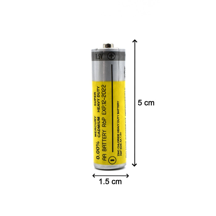 6121 4Pc AA Battery and power cells used in technical devices such as T.V remote, torch etc for their functioning. DeoDap