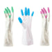 4934 Reusable Rubber Latex PVC Flock lined Elbow Length Hand Gloves cleaning gloves DeoDap