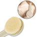 6197 Body Brush Long Handle Dry Brush Soft Bristle Bath Brush Back Scrub Exfoliating Massage. DeoDap