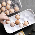 Egg Storage Box – 12-Cavity Refrigerator Organiser | Organivo