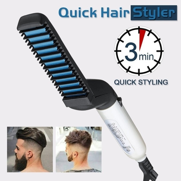 Beard and hair straightener, modelling comb.