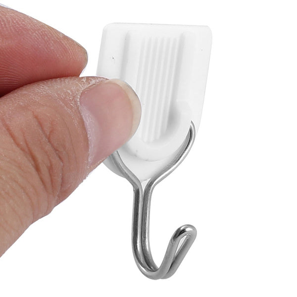1627 Adhesive Sticker ABS Plastic Hook Towel Hanger — DeoDap