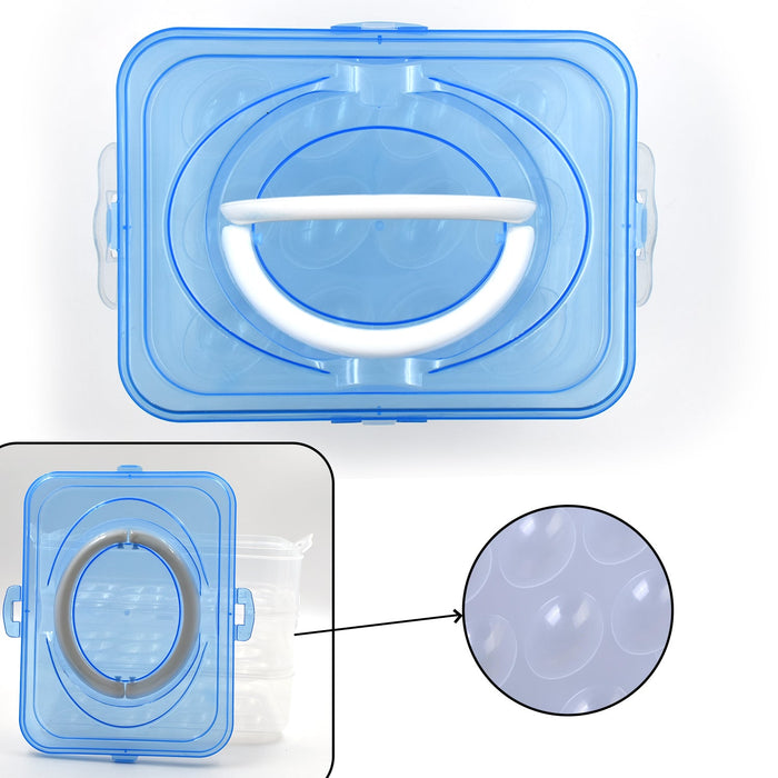 2643 3-Layer Plastic Refrigerator Egg Storage Box (36 Grid) DeoDap