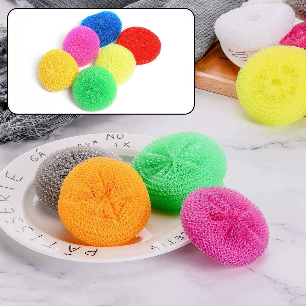 ScrubIt 6 Pack Silicone Scrubbing Sponge by SCRUBIT - Real Silicon Non  Scratch & Non Smell Kitchen Scrubber Pad for Dishes, Fruit