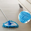 Triangle Mop – Adjustable Stainless Steel for Wet & Dry Floors | Velvet Wipe