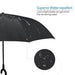 6211 Plain design Windproof Upside Down Reverse Umbrella with C-Shaped Handle DeoDap