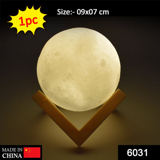 6031 3D Rechargeable Moon Lamp with Touch Control Adjust Brightness DeoDap