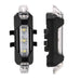 1560 Rechargeable Bicycle Front Waterproof LED Light (White) DeoDap