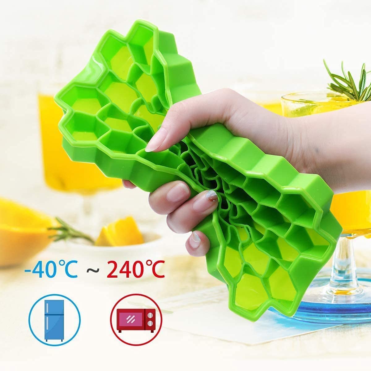 Ice tray with cubes