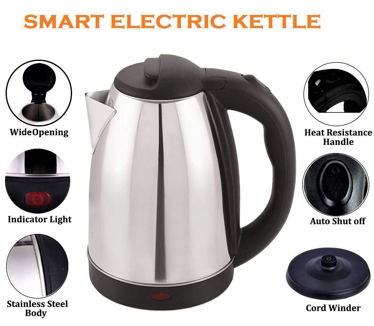 Kettle with lid for fast boiling