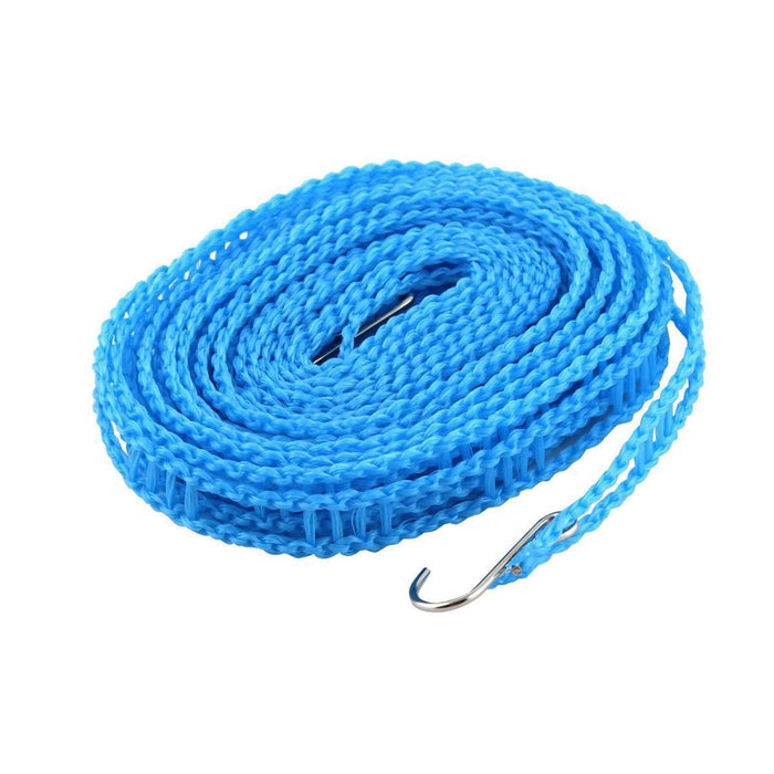 0190 Clothesline Drying Nylon Rope with Hooks - DeoDap