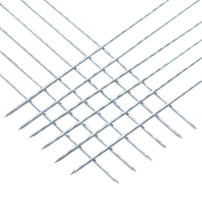 2224 BBQ Tandoor Skewers Grill Sticks for Barbecue (Pack of 12) DeoDap