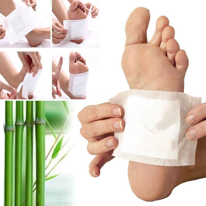 644 kinoki Cleansing Detox Foot Pads, Ginger & salt Foot Patch -10pcs (Free Size, White) DeoDap