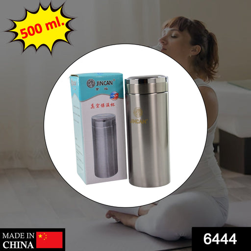 6444 500ML STAINLESS STEEL WATER BOTTLE FOR MEN WOMEN KIDS | THERMOS FLASK | REUSABLE LEAK-PROOF THERMOS STEEL FOR HOME OFFICE GYM FRIDGE TRAVELLING DeoDap