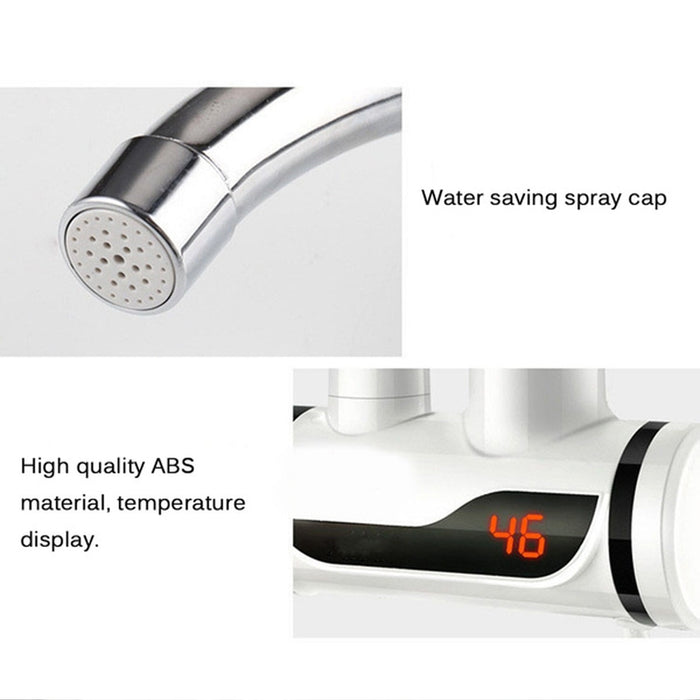 1684A Stainless Steel LED Digital Display Instant Heating Electric Water Heater Faucet Tap, Geyser DeoDap