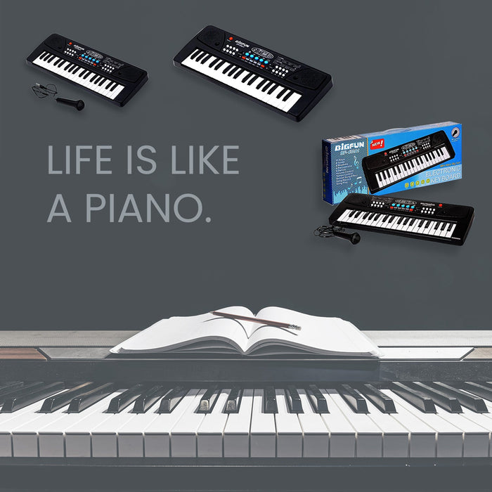 4515 Piano Musical Keyboard With Mic 37 Music Key Keyboard For Kids Toy DeoDap