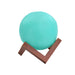 6275 Moon Night Lamp Blue Color with wooden Stand Night Lamp for Bedroom DeoDap