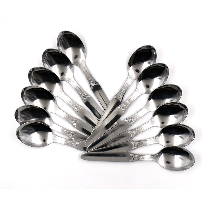 2633 Stainless Steel Medium Dinner Table Spoon (Set of 12Pcs) - DeoDap