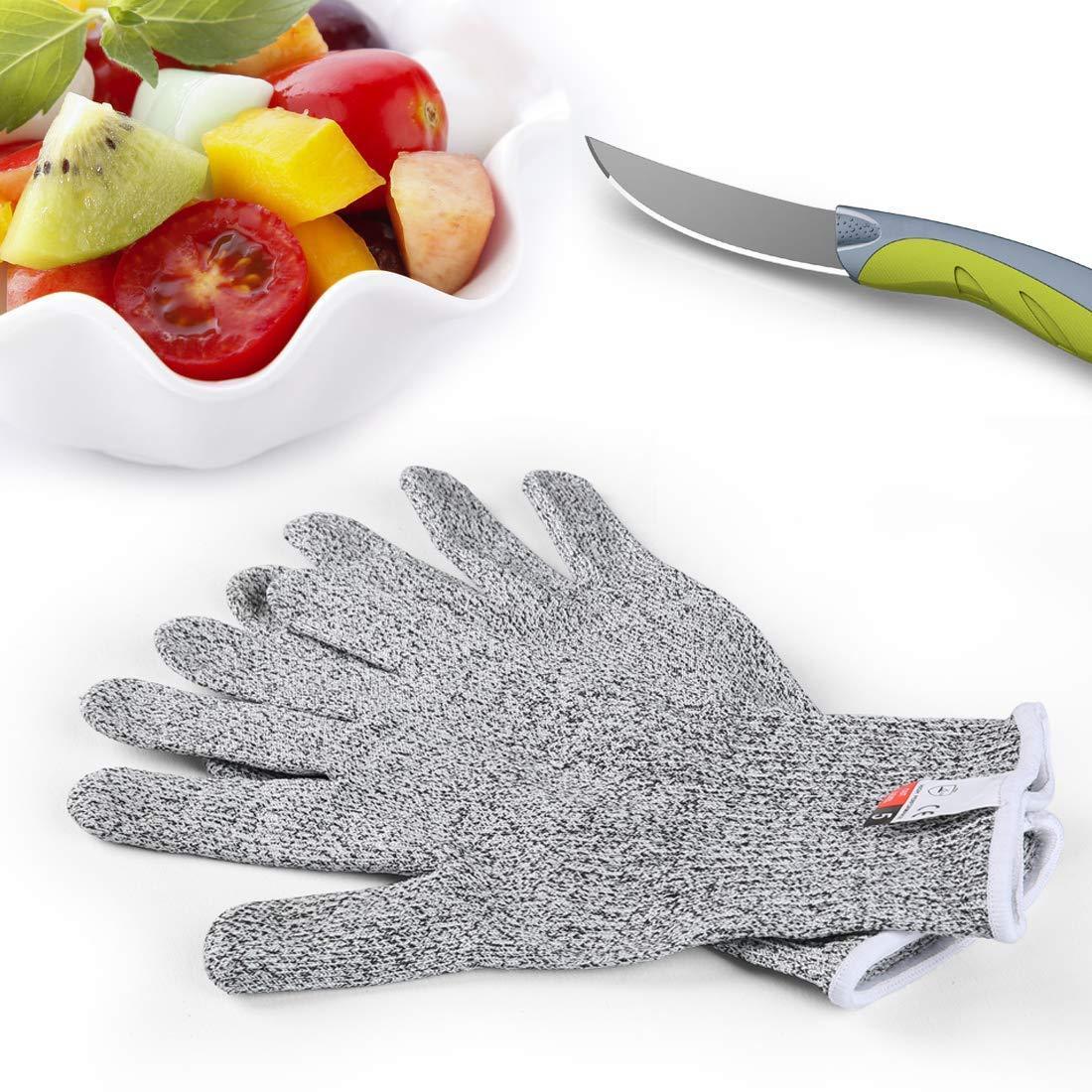 1Pair Level 5 Cutting Prevention Cooking Gloves Heat Resistant