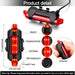 1561 Rechargeable Bicycle Front Waterproof LED Light (Red) DeoDap